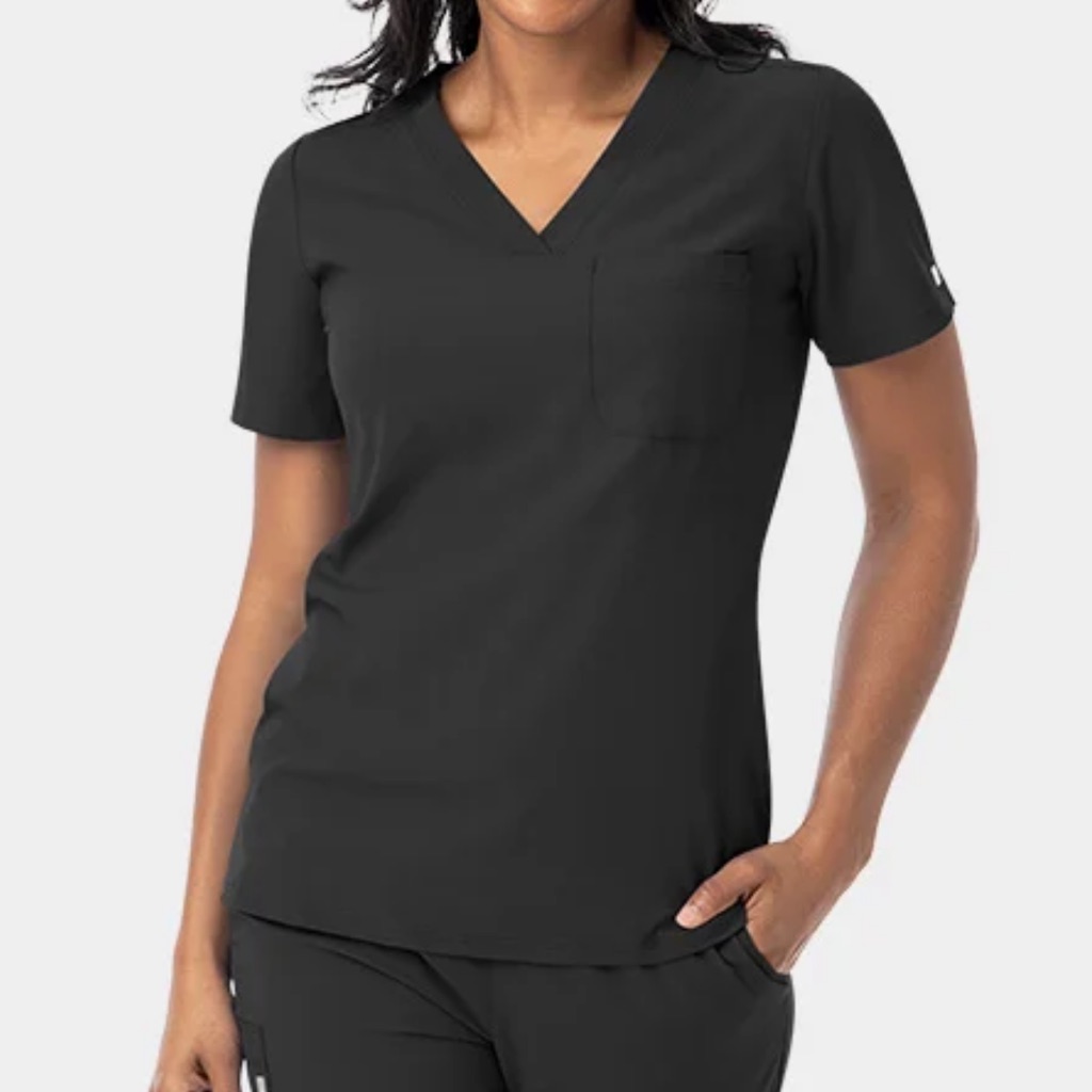 Scrub Joy Black Scrub Top